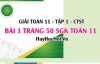 Giải bài 1 trang 50 Toán 11 tập 1 SGK Chân trời sáng tạo